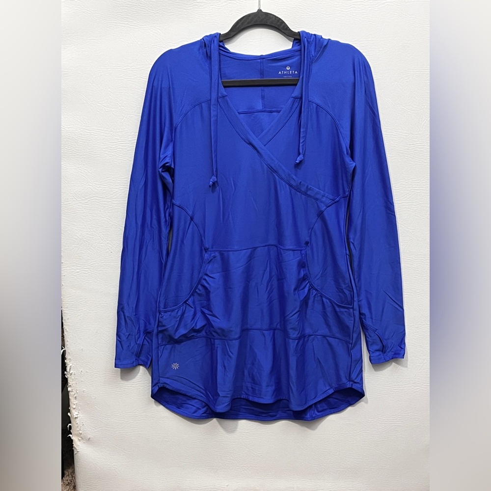 Athleta Cobalt Blue Wick-It Wader Coverup Dress M